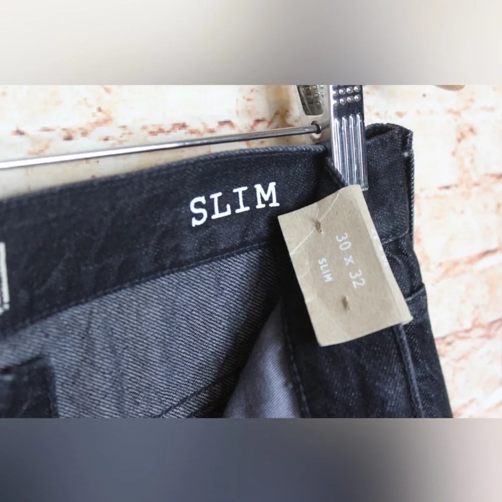 Madewell Dark Wash Straight Leg Jeans slim fit